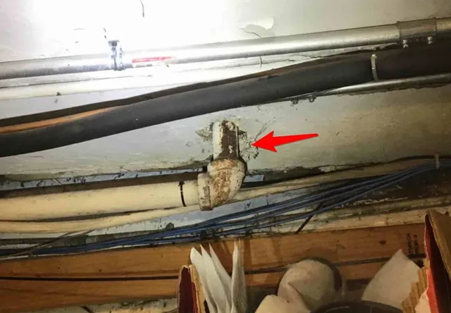 Corroded galvanized water line: photo 1 from a Chicago inspection report