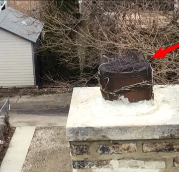 Chimney top with an unlined flue