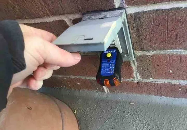 Balcony outlet didn’t trip when tested (shock risk): photo 1 from a Chicago inspection report